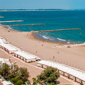 The beaches of Venice Lido